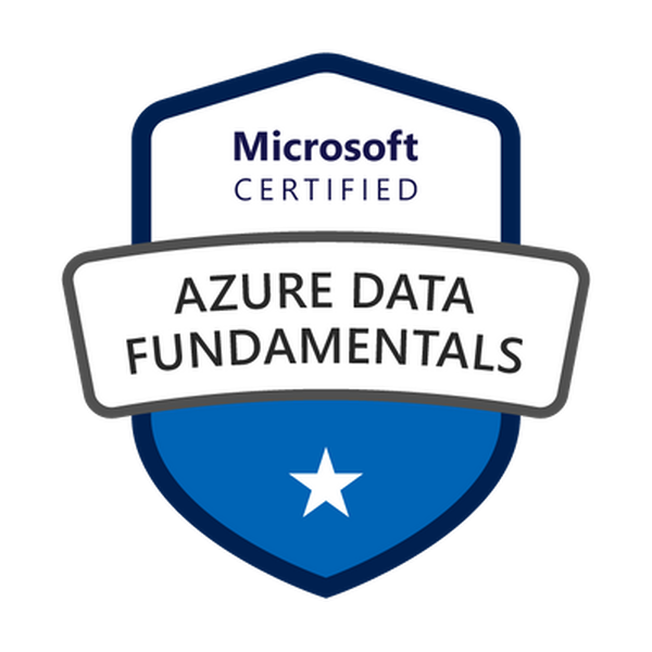 Badge Microsoft Certified: Azure Data Fundamentals